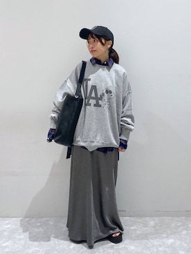 「アイテム（スウェット）」を使った、ヒトミさん（レディース・146cm・30代）の夏コーディネート