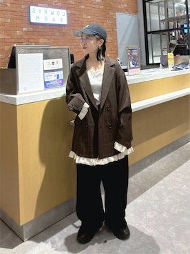 「LOWRYS FARM（ローリーズファーム）のアイテム（その他パンツ）」を使った、ヒトミさん（レディース・146cm）の秋コーディネート