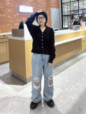 「LOWRYS FARM（ローリーズファーム）のアイテム（スニーカー）」を使った、ヒトミさん（レディース・146cm）の秋コーディネート