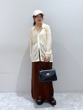 「アイテム（タンクトップ）」を使った、ヒトミさん（レディース・146cm・30代）の夏コーディネート
