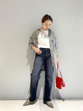 「RIVEDROITE」｜「アイテム（スリッポン）」を使った、なみさん（レディース・161cm）の夏コーディネート