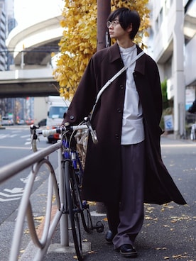 「EMMA CLOTHES（エマクローズ）のアイテム」を使った、むさし君さん（メンズ・178cm）の冬コーディネート