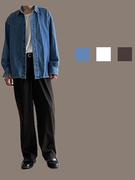 「CIYOT（シヨウト）のアイテム」を使った、nnnさん（メンズ・177cm）の秋コーディネート