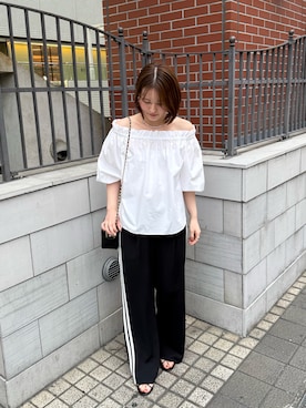 「GALENA（LOUNGEDRESS）（ガレナ）のアイテム」を使った、清水ひなさん（レディース・162cm）の春コーディネート
