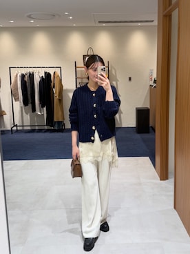 「アイテム（キャミソール）」を使った、清水ひなさん（レディース・161cm）の冬コーディネート