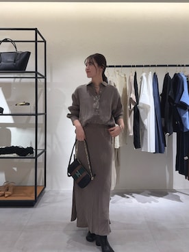 清水ひなさん（レディース・161cm）の秋コーディネート