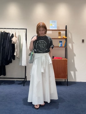 「GALENA（LOUNGEDRESS）（ガレナ）のアイテム」を使った、清水ひなさん（レディース・162cm）の春コーディネート