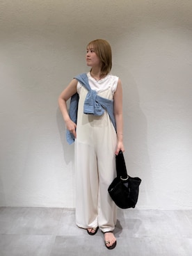 「GALENA（LOUNGEDRESS）（ガレナ）のアイテム」を使った、清水ひなさん（レディース・162cm）の夏コーディネート