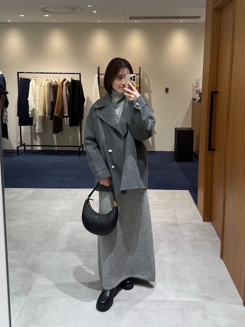 【Mino様】2点　LOUNGEDRESS ニットワンピース　黒　ハイネック Loungedress（ラウンジドレス） ワンピース ハイネックニット