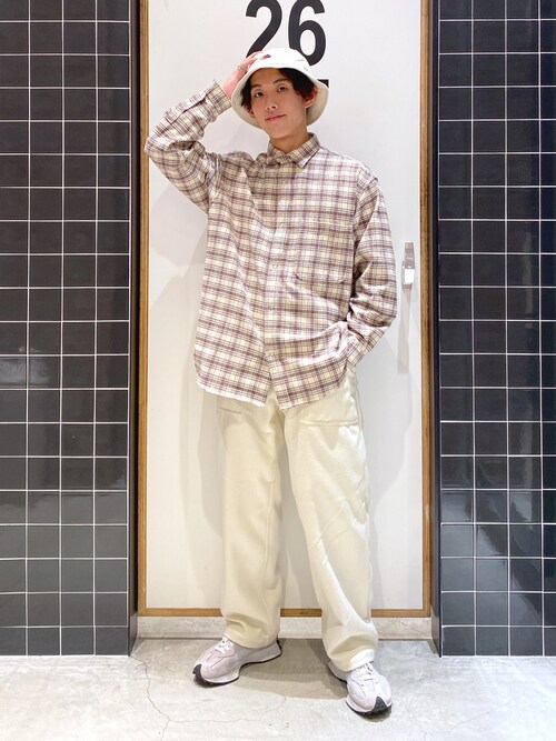 セール】モールツイードチェックシャツ（シャツ/ブラウス）｜niko and