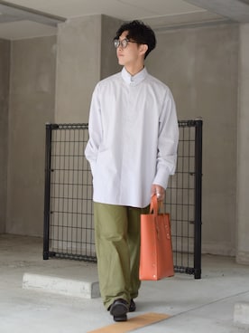 「UNSTUDIED（アンスタディード）のアイテム」を使った、ぜっきーさん（メンズ・165cm）の夏コーディネート