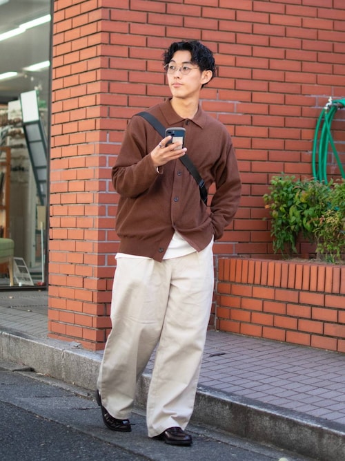 セール】ニットポロカーディガン（カーディガン/ボレロ）｜niko and