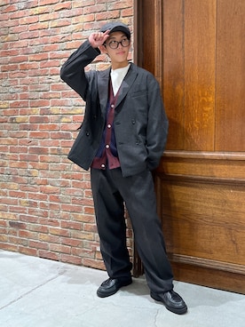 「KLEMAN（クレマン）のアイテム（その他シューズ）」を使った、ぜっきーさん（メンズ・165cm）の秋コーディネート