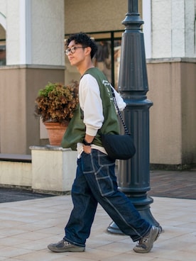 「New Balance」｜ぜっきーさん（メンズ・165cm）の秋コーディネート