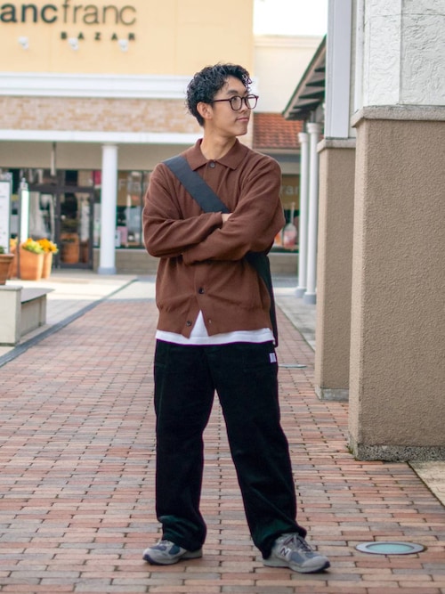 セール】ニットポロカーディガン（カーディガン/ボレロ）｜niko and