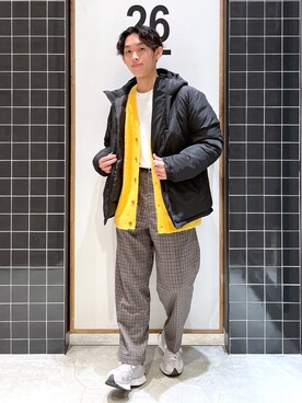 「niko and...（ニコアンド）のアイテム（ダウンジャケット/コート）」を使った、ぜっきーさん（メンズ・165cm）の冬コーディネート