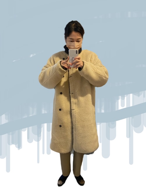 ETRE TOKYO　エトレトウキョウ　リバーシブル 　フーディー　ボア　コート ETRE TOKYO（エトレトウキョウ）の「リバーシブルフーディーボアコート