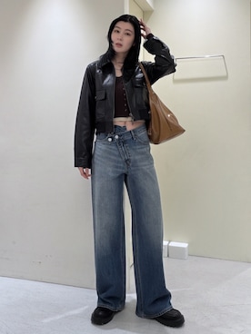 lisaさん（レディース・173cm）の冬コーディネート