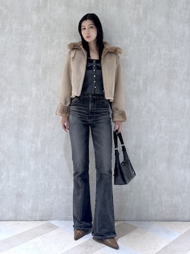 「MOUSSY（マウジー）のアイテム」を使った、lisaさん（レディース・173cm）の秋コーディネート