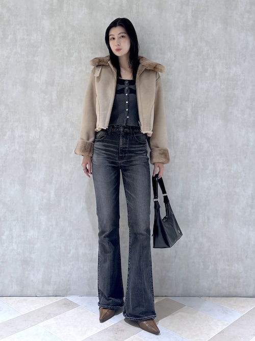 MVS BLACK FLARE(L) / ロングサイズ（デニムパンツ）｜MOUSSY