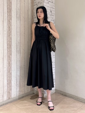 「アイテム（ワンピース/ドレス）」を使った、lisaさん（レディース・173cm）の夏コーディネート