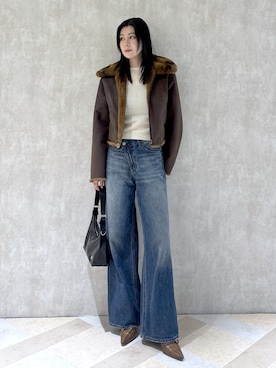 「MOUSSY（マウジー）のアイテム」を使った、lisaさん（骨格ウェーブ・レディース・173cm）の秋コーディネート