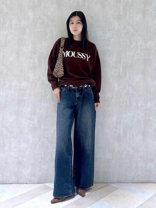 セール】LOW SLUNG WIDE STRAIGHT（デニムパンツ）｜MOUSSY（マウジー