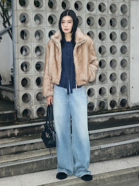 「MOUSSY（マウジー）のアイテム」を使った、lisaさん（骨格ウェーブ・レディース・173cm）の秋コーディネート