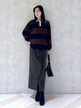 「MOUSSY（マウジー）のアイテム」を使った、lisaさん（骨格ウェーブ・レディース・173cm）の秋コーディネート