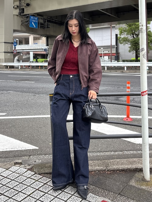 セットアップ対応】TUCK WIDE STRAIGHT（デニムパンツ）｜MOUSSY