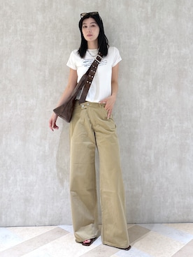 「コーデュロイパンツ」｜lisaさん（レディース・173cm）の夏コーディネート