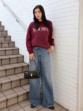 「MOUSSY（マウジー）のアイテム（ローファー）」を使った、lisaさん（レディース・173cm）の秋コーディネート