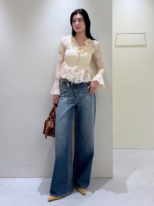 セール】【26年SS新作】LACE RUFFLE トップス（シャツ/ブラウス