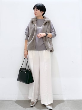 「Elura（エルーラ）のアイテム（ローファー）」を使った、SuUさん（レディース・167cm）の秋コーディネート