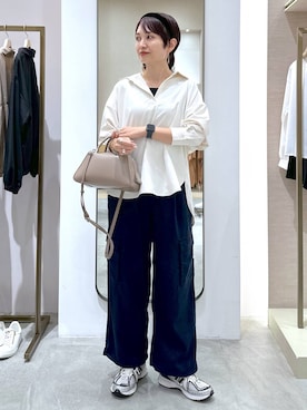 「アイテム（カチューシャ）」を使った、SuUさん（レディース・167cm）の秋コーディネート