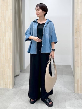 「新作」｜「アイテム（パンツ）」を使った、SuUさん（レディース・167cm）の夏コーディネート