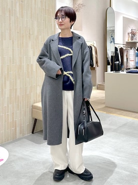 「体型カバー」｜「アイテム（ジャケット/アウター）」を使った、SuUさん（レディース・167cm）の冬コーディネート