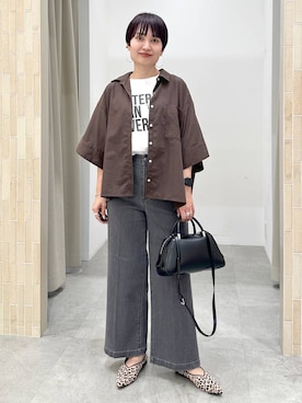「アイテム（シャツ/ブラウス）」を使った、SuUさん（レディース・167cm・40代）の夏コーディネート