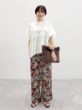 「Elura（エルーラ）のアイテム」を使った、SuUさん（レディース・167cm）の春コーディネート