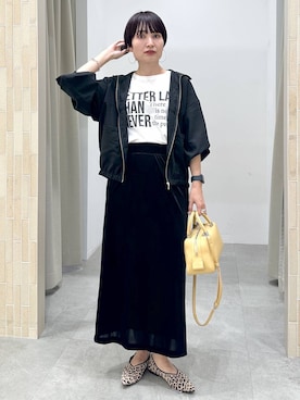 「アイテム（ブルゾン）」を使った、SuUさん（レディース・167cm・40代）の夏コーディネート