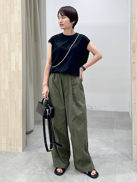 「アイテム（Tシャツ/カットソー）」を使った、SuUさん（レディース・167cm・40代）の夏コーディネート
