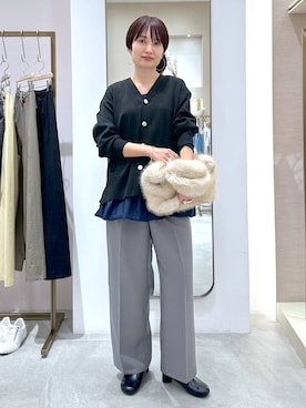 「アイテム（タンクトップ）」を使った、SuUさん（レディース・167cm・40代）の秋コーディネート