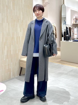 「アイテム（チェスターコート）」を使った、SuUさん（レディース・167cm・40代）の秋コーディネート