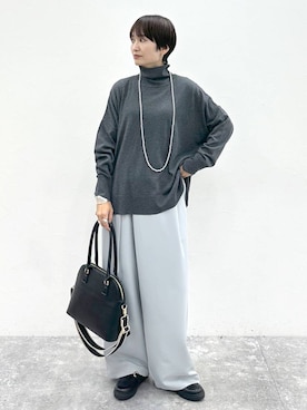 「アイテム（ハンドバッグ）」を使った、SuUさん（レディース・167cm・40代）の秋コーディネート