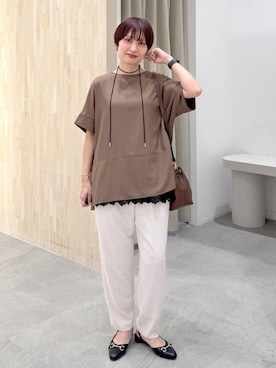 「Elura（エルーラ）のアイテム」を使った、SuUさん（レディース・167cm）の春コーディネート