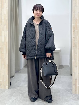 「アイテム（MA-1）」を使った、SuUさん（レディース・167cm）の秋コーディネート