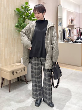 「アイテム（ブルゾン）」を使った、SuUさん（レディース・167cm・40代）の冬コーディネート