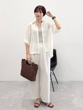 「Elura（エルーラ）のアイテム」を使った、SuUさん（レディース・167cm）の春コーディネート