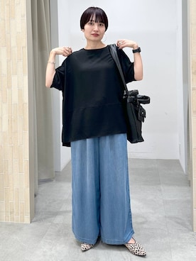 「人気アイテムをチェック！」｜「アイテム（シャツ/ブラウス）」を使った、SuUさん（レディース・167cm）の夏コーディネート