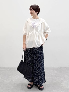 「Elura（エルーラ）のアイテム」を使った、SuUさん（レディース・167cm）の春コーディネート